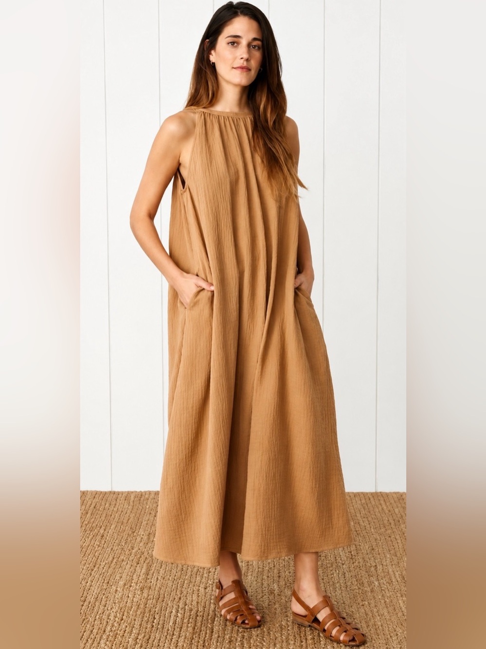 Jenni Kayne Drift Dress in Terracotta
